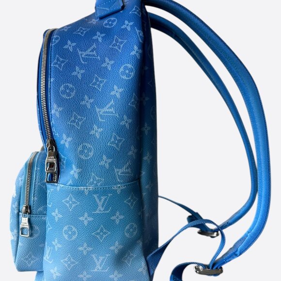 Louis Vuitton Blue & White Cloud Monogram Backpack - Picture 4 of 6